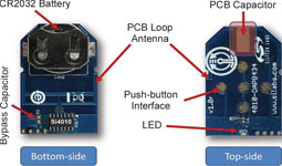 Figure 6. 434 MHz remote control PCB using the Si4010